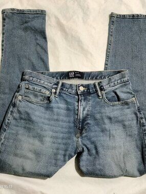 Gap Athletic Jeans Men’s 29x30 Blue Wash Denim For Good GapFlex Stretch